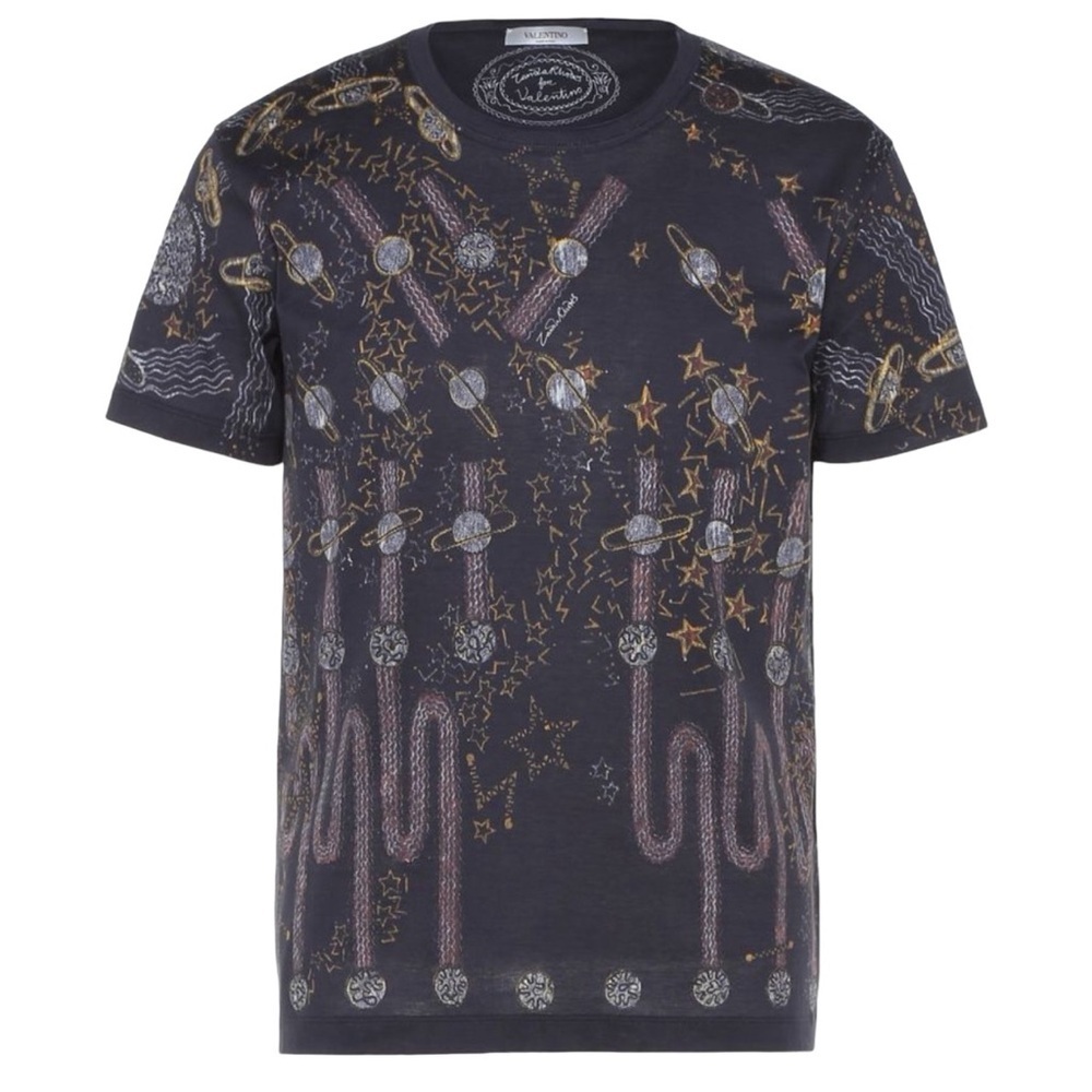 Valentino Cosmo Zandra Lunar Graphic Print Tee